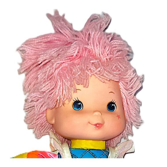 14" Vintage 1983 Rainbow Bright "Tickled Pink" Baby Doll Stuffy Hallmark #3 - Picture 2 of 13